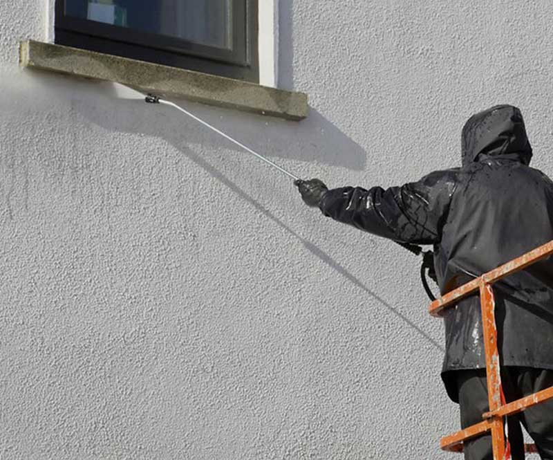 Nettoyage et peinture façade - TYPRORÉNOV  peintre dans le Morbihan et dans toute la Bretagne :  Nettoyage façade : traitement anti mousse, démoussage, ravalement peinture façade, Imperméabilisation façade : peintre dans le Morbihan, Finistère, Côtes-d’Armor, Ille-et-Vilaine