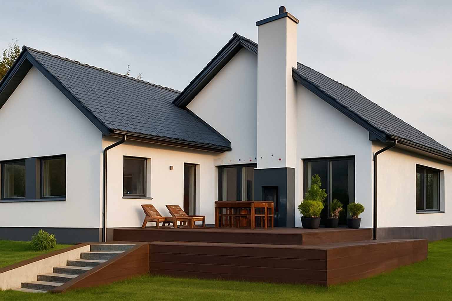 Nettoyage et peinture façade - TYPRORÉNOV  peintre dans le Morbihan et dans toute la Bretagne :  Nettoyage façade : traitement anti mousse, démoussage, ravalement peinture façade, Imperméabilisation façade : peintre dans le Morbihan, Finistère, Côtes-d’Armor, Ille-et-Vilaine